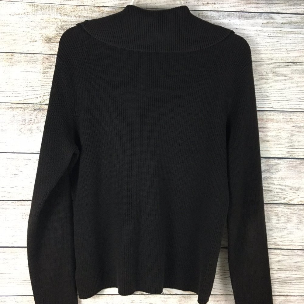 Ralph Lauren Black Sailor Neck Vintage Sweater 100% Cotton - Picture 4 of 8